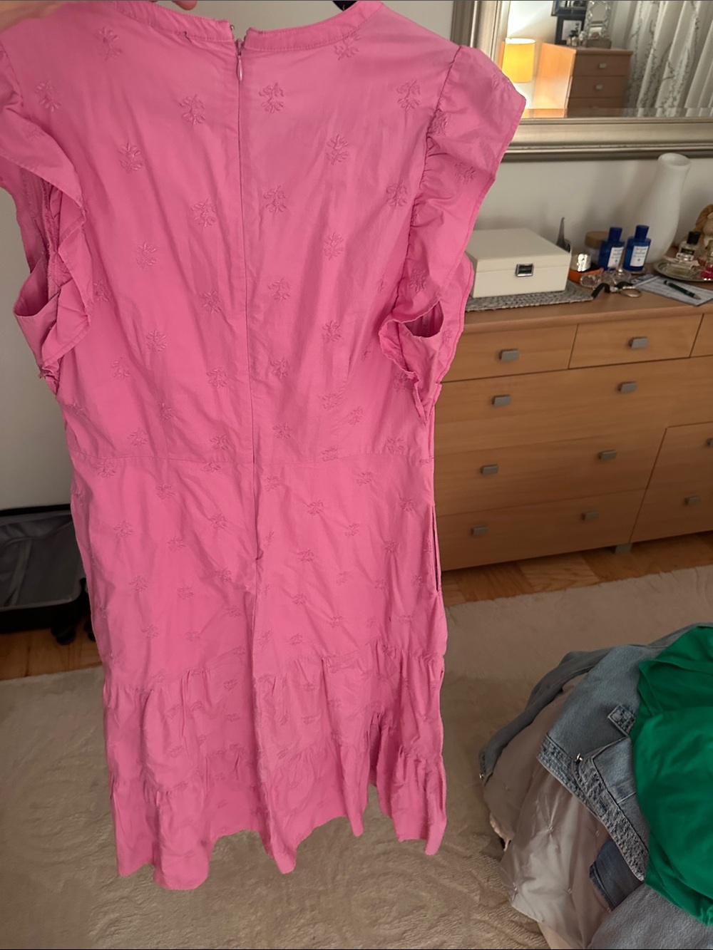 GAP Pink Ruffled Tiered Maxi Dress - Picture 5 of 8